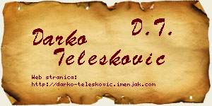 Darko Telesković vizit kartica